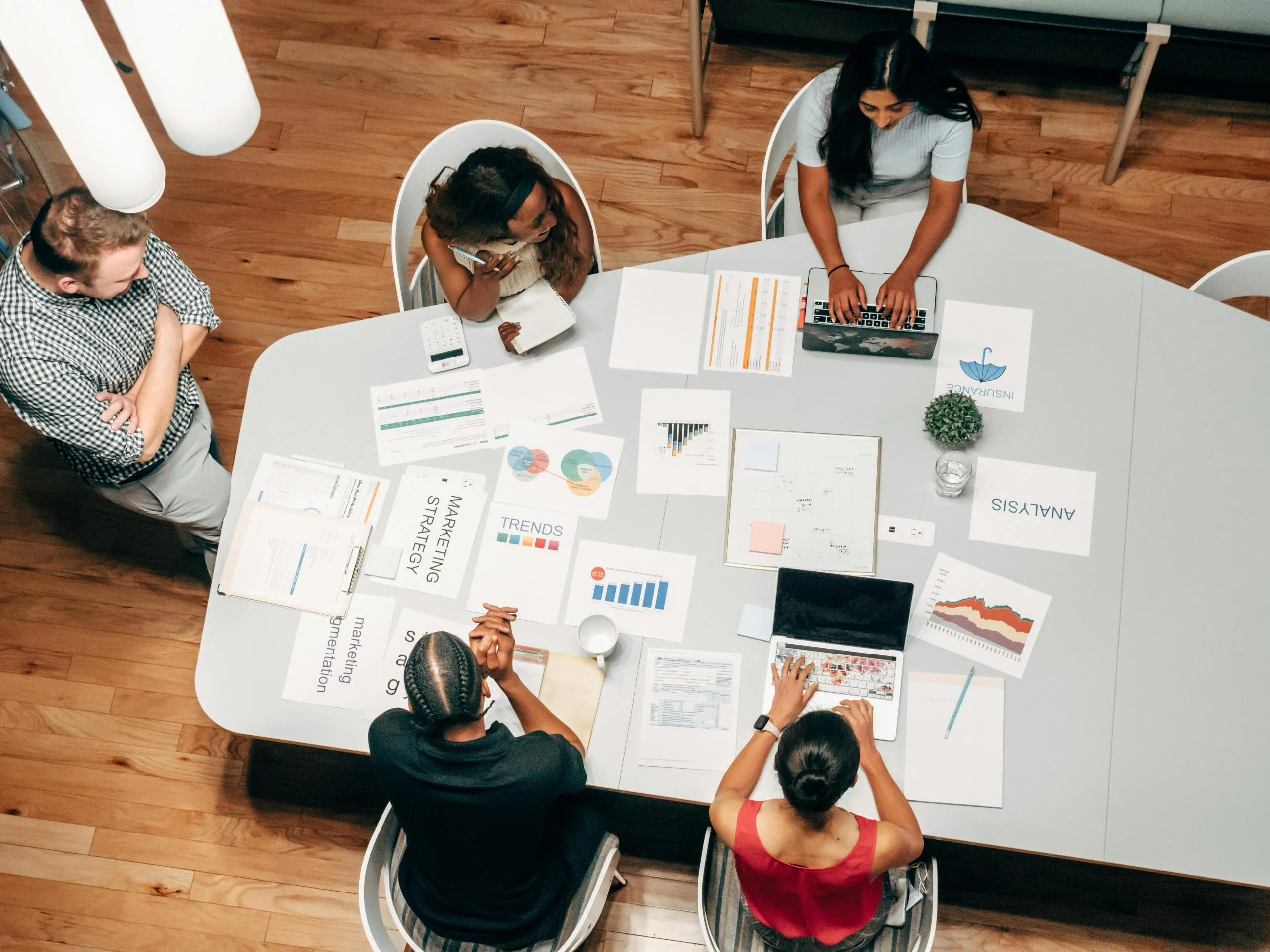 B2B marketing team working on channel development